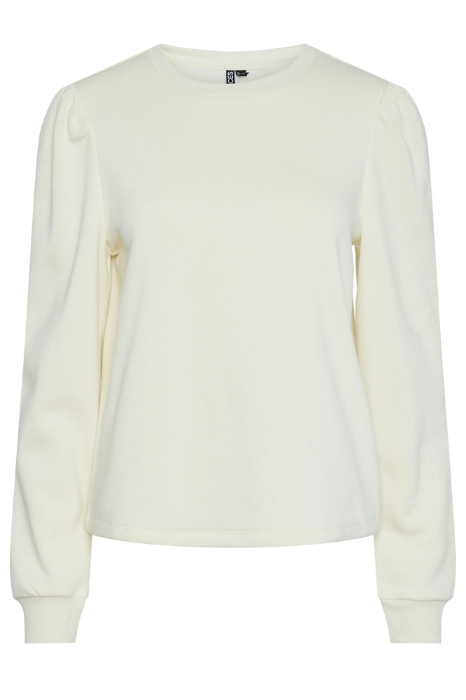 PCCHILLI LS PUFF SWEAT NOOS CP BC 17151142 WHITE PEPPER